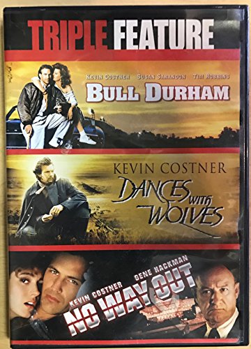 Triple Feature DVD Bul Durham, Dances With Wolves, & No Way Out 3 Disc Set
