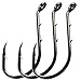 Octopus Fishing Hooks, 50pcs Barbed Bait Holder Fishing Jig Hook Offset Circle Hooks Baitholder Hook for Freshwater Saltwater Carbon Steel Hook 2 Barb Holders Size: 1/0 6/0