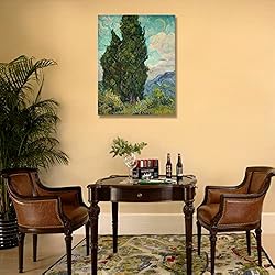 msspart Cypresses by Vincent Van Gogh, Green