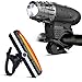 HeeBin Two Bike Light Set - USB Rechargeable And Waterproof Ultra Bright Led Front Light and 6 Modes LED Bike Tail Light Set ,Easy To Install For Cycling Safety Flashlight
