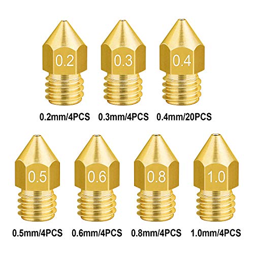5 44PCS+Printer+Nozzles+Extruder+Creality