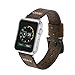Apple Watch Band 42mm iWatch Band, ERWUBALA Genuine Cowhide Leather Apple Strap, Premium Vintage Replacement Watchband with Steel Clasp Classical Buckle Fits all Apple watch Model Series 3 2 1