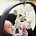 Maybest Hanging Toy Baby Rattle Toy Soft Plush Activity Crib Stroller Rabbit Musical Mobile Products