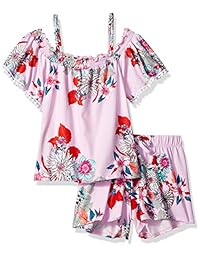 Xoxo - Conjunto de camiseta y pantalón corto para niña