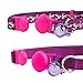 Blueberry Pet Pack of 2 Cat Collars, The Floral Power Stunning Plum Adjustable Breakaway Cat Collar with Bell & Detachable Flower, Neck 9