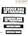 Albcorp Reflective Service Dog In Training Patches with Hook and Loop Backing for Service Animal Vests /Harnesses Medium (5 X 1.5) Inch