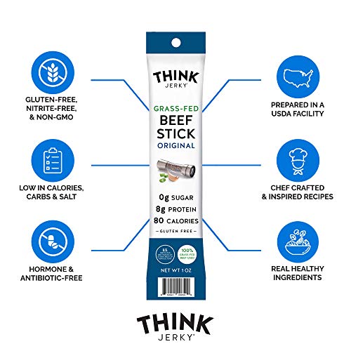 Think Jerky, Stick Variety Pack (1.0 Ounce Sticks, Pack of 10 Sticks 5