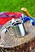 Ideas In Life Stainless Steel Carabiner Mug - 8 Oz. Portable Travel Water Coffee Cup with D-Ring Carabiner Hook as Handle for Outdoor Camping Hiking Rock Climbing