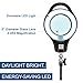 LED Magnifier Lamp, PHIVE Dimmable Magnifying Desk Lamp/Task Light with Clamp (3 Lighting Modes, 5 Diopter, 5'' Diameter Glass Lens, Dust Cover) Swing Arm Workbench, Drafting, Work Light