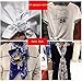 6PCS 2 Inch Plastic Round Shape Fashion Scarf Clip Ring Scarf Slides for Neckerchief (Color Random)