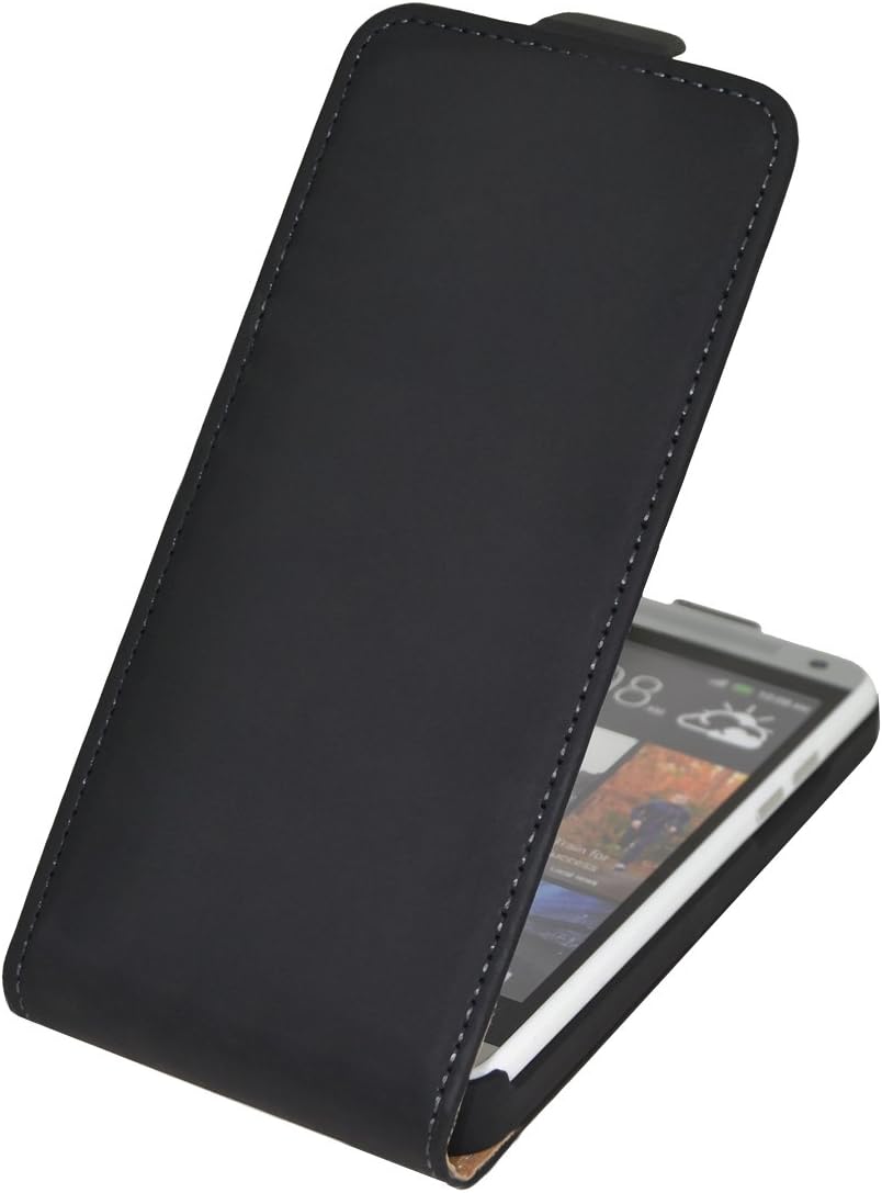 Suncase Flip-Style Leather Case for HTC One Mini Black