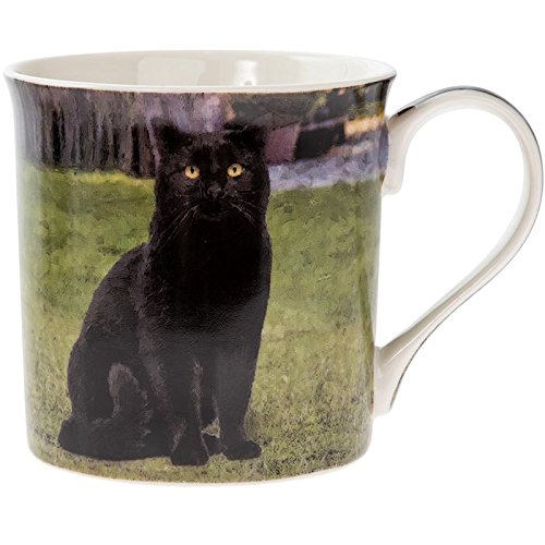Black Cat Tea Mug | Gift for Cat Lovers