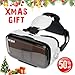 SMAVR 3D VR Immersive Headset Glasses, Virtual Reality Viewer Helmet Goggles, Private Theater for Movie & Games. Adjustable Pupil, Fit for Most Users via iOS & Android Phone within 4.7"-6.2" (White)