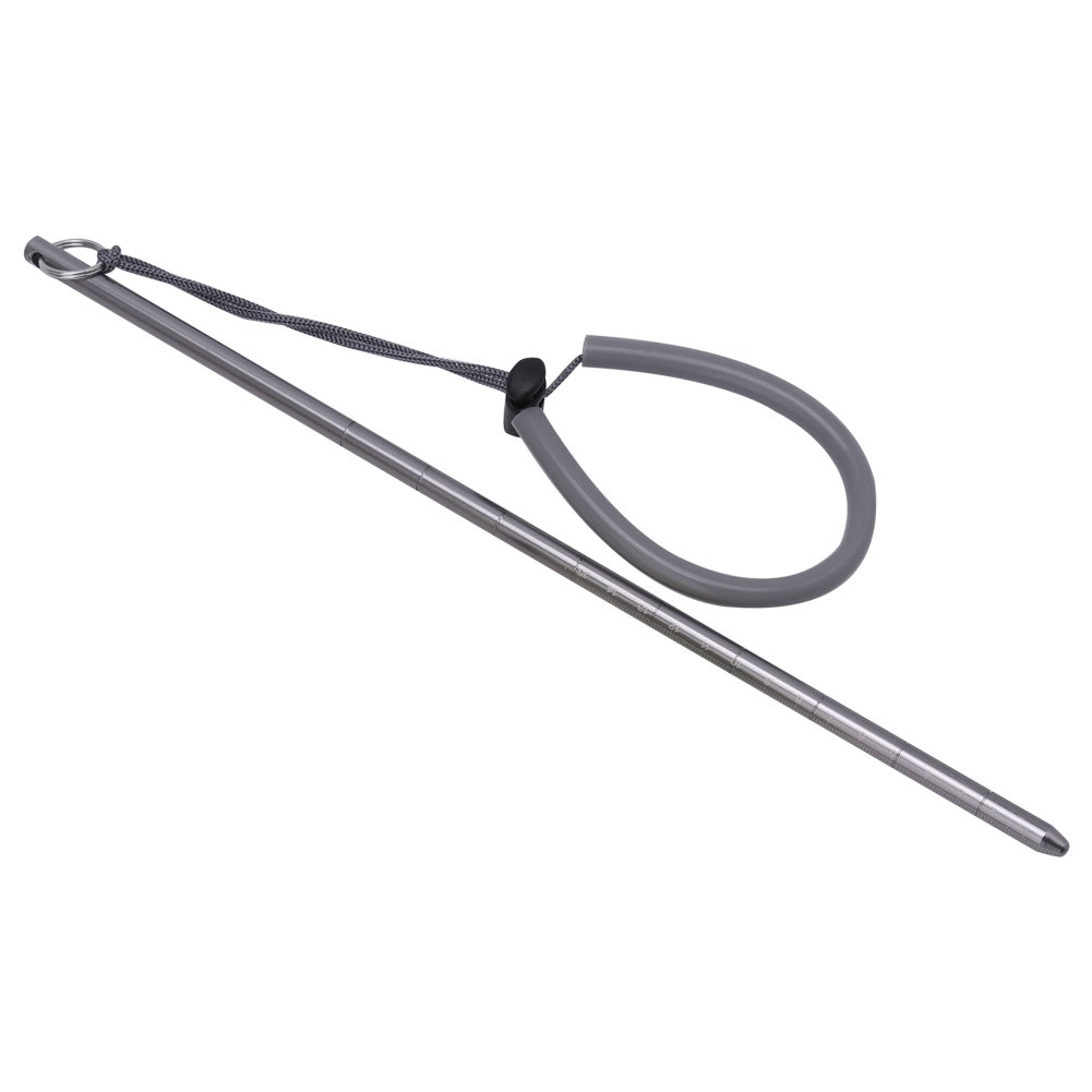 VGEBY Scuba Diving Stick, Diving Pointer Rod Underwater Lobster Stick with Landyard Scuba Diving Stick Pointer Rod, 35cm/13.77'' Diving Lights (Silver)