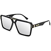 Trendy Oversized Polarized Square Sunglasses for Men and Women – Stylish UV Protection Shades D1240309