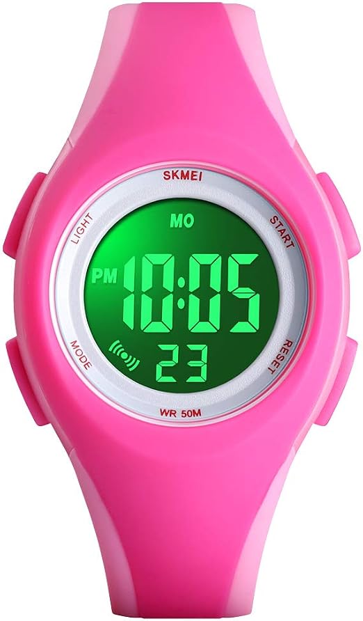 Montre Sport Numérique Enfant Étanche 5ATM - Multifonctions (Chrono, Alarme, Calendrier) | Cadeau Garçon/Fille