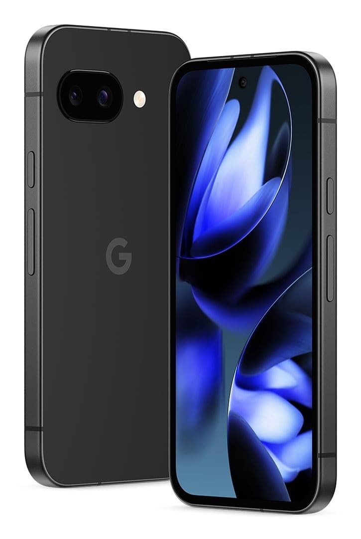Google Pixel 9a con IA | 128 GB, 8 GB, 5G/4G LTE | P-OLED de 6.3" 120Hz, cámara 4K de 48MP, Tensor G4 Octa-core, Android 15, modelo estadounidense completamente desbloqueado para Verizon, T-Mobile, AT&T, Global (Obsidiana)
