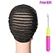 Breathable with Adjustable Straps for Making Wig Durable Stable Black Top Quality Elastic Braided Wig Caps for Women for Making Wigs(Adjustable Wig Caps, Black Braided Wig Cap 2 Piece)
