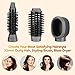 Crystal Rabbit Upgraded Detachable Hair Dryer Brush,1000W,3 Heat Settings,3 in 1 One-Step Hot Air Brush Kit with Negative Ion Curling Dryer Brush & Volumizer with Interchangeable Brush Heads,Goldenthumb 1
