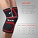 OXA Knee Sleeves 1 Pair Sports Support for Running, Jogging, Biking, Powerlifting, Workout, Walking, Hiking, Joint Pain Relief, Arthritis and Injury Recovery (M)