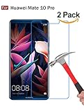 Huawei Mate 10 Pro Screen Protector, Wellci [ 2 Pack ] Tempered Glass Screen Protector for Huawei Mate 10 Pro (Ultra Clear)