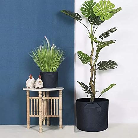 Awnic Sacos para Plantas Maceta Textil no Tejido Plantas Mini ...