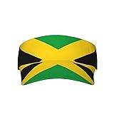 Cute Jamaica Flag Sport Sun Visor Hats Adjustable