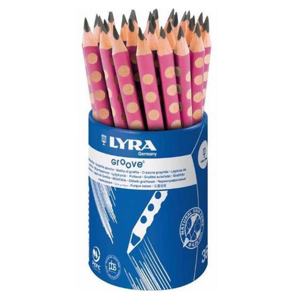 Lyra Groove Jumbo Colouring Pencils in Cardboard Case K05 5 Lacquered 3811050