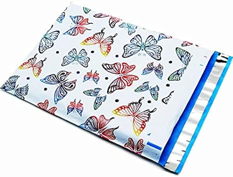 Amazon Com 12x15 5 100 Butterfly Designer Poly Mailers
