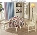 YEMYHOM 100% Polyester Spillproof Christmas Tablecloth for Round Tables 60 Inch, Modern Printed Indoor Outdoor Camping Picnic Holiday Circle Table Cloth (Coffee Beans)