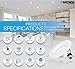 PARMIDA (4-Pack) 5/6 inch Dimmable LED Recessed Lighting, Retrofit Downlight, Baffle Trim, 12W (100W Replacement), Ceiling Can Lights, 1000lm, Energy Star & ETL-Listed, 2700k