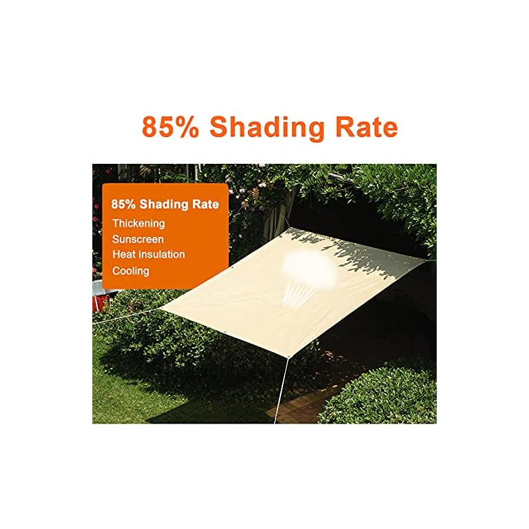 Sursflog Toldo de 1 x 2 m, tela de tela para sombra, cubierta