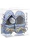 Jefferies Socks Baby-Boys Boat Shoe Crochet Bootie, Light Blue, Newborn