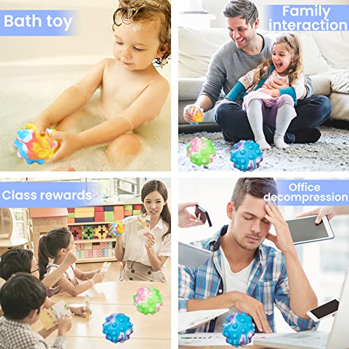 3D ball push bubble fidget toys, stress ball ,Sensory Toys for Autistic Children squishy stress