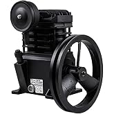 2HP Cast Iron Air Compressor Pump Universal Replacement 5.5 SCFM | Compatible with Campbell Hausfeld VT4823, Speedaire 4B222E, Kobalt VT6361, Husky VT631505, 5.5 SCFM, for 40 Gal Tanks