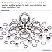 36Pcs 304 Stainless Steel M8 Male Thread Lifting Ring Eye Bolt Kit, Including 6Pcs M8 Eye Bolt with 10Pcs Lock Nuts, 10Pcs Lock Washers and 10Pcs Flat Washers