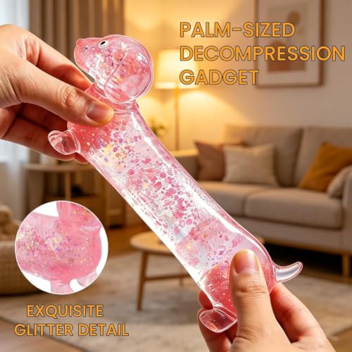 ORCHID M® 6 Pcs Set Box Fidget Toys, Sparkling Jellyfish Sensory Sensory Bundle, Blind Box Malt Sugar,6-Piece Creative Slow-Return Squishy Birthday Gifts, Party Gift (Pink)