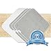 Premium Organic Baby Bath Washcloths, 100% NaturaSoft Bamboo (SOFTER Than Cotton), Hypoallergenic Bath Towels For Newborn Babies, Toddler, Boys & Girls (6-Pack - White & Grey)