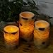 Candles Birch, Flameless Candles Set of 4