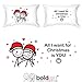 BoldLoft Merry Christmas Couples Pillowcases for Couples- Christmas Pillow Covers for Girlfriend Boyfriend Husband Wife Couples Gifts for Christmas- Set of 2 His and Hers Pillowcases
