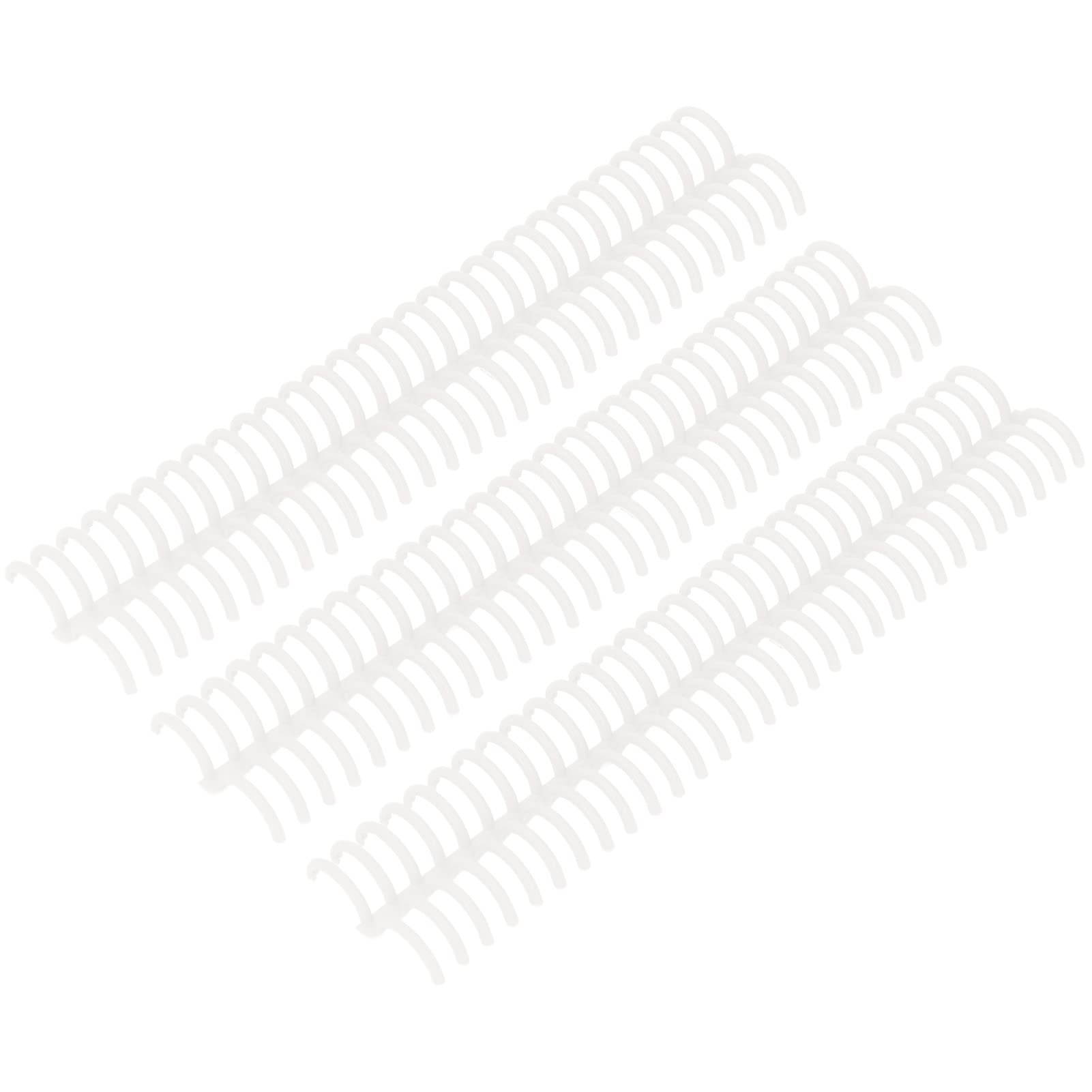 10Pcs Plastic Binding Combs 30 Rings 22mm, Book Binder Spiral Spines, Spiral Click Binding Spines for Teacher Student Document Notebook File Making(Transparent)