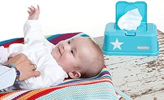 Funkybox Caja Toallitas con Estrella Blanca Naranja/Blanco: Amazon.es: Bebé