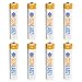 SunLabz AAA Rechargeable Batteries, Ultra-Efficient NiCD, 8 Pack