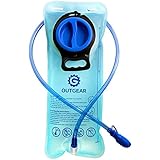 OutGear 2 Liter Hydration Bladder - Heavy Duty Replacement Water Reservoir - Leak Proof Cap - Best for Hiking, Camping, Cycling, Hunting