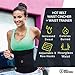 HOT SHAPERS Hot Belt Waist Cincher with Waist Trainer – Sweat Belt Band Corset – Stomach Girdle Wrap and Shaper for Women's Workout Sessions, Weight Loss and Slimming Goals (Black, M)
