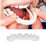 Coohole Cosmetic Teeth,Amazing Comfort Fit Flex Cosmetic Teeth Denture Smile Teeth Top