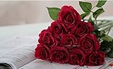 Seasofbeauty 10 PCS Real Latex Touch Rose Flowers Wedding And Home Decor