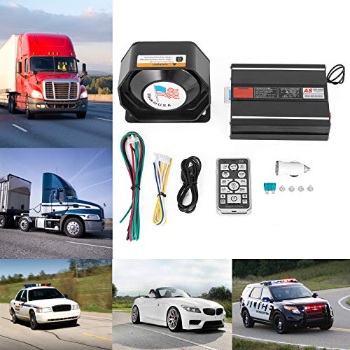 image for Mophorn Police Sirens 200W 20-Tone Car Warning Alarm Light Control Swi