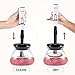 SMARTWOOD Makeup Brush Cleaner and Dryer, Completely Cleans and Dries Makeup Brushes in Seconds with 8 Rubber Holders, Suit for All Size Makeup Brushes