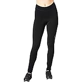 Terry Cycling Padded Bike Pants Women, Pro Thermal Bike Tights 29" Long Hi-Rise High Waisted Fleece Biking Leggings for Women